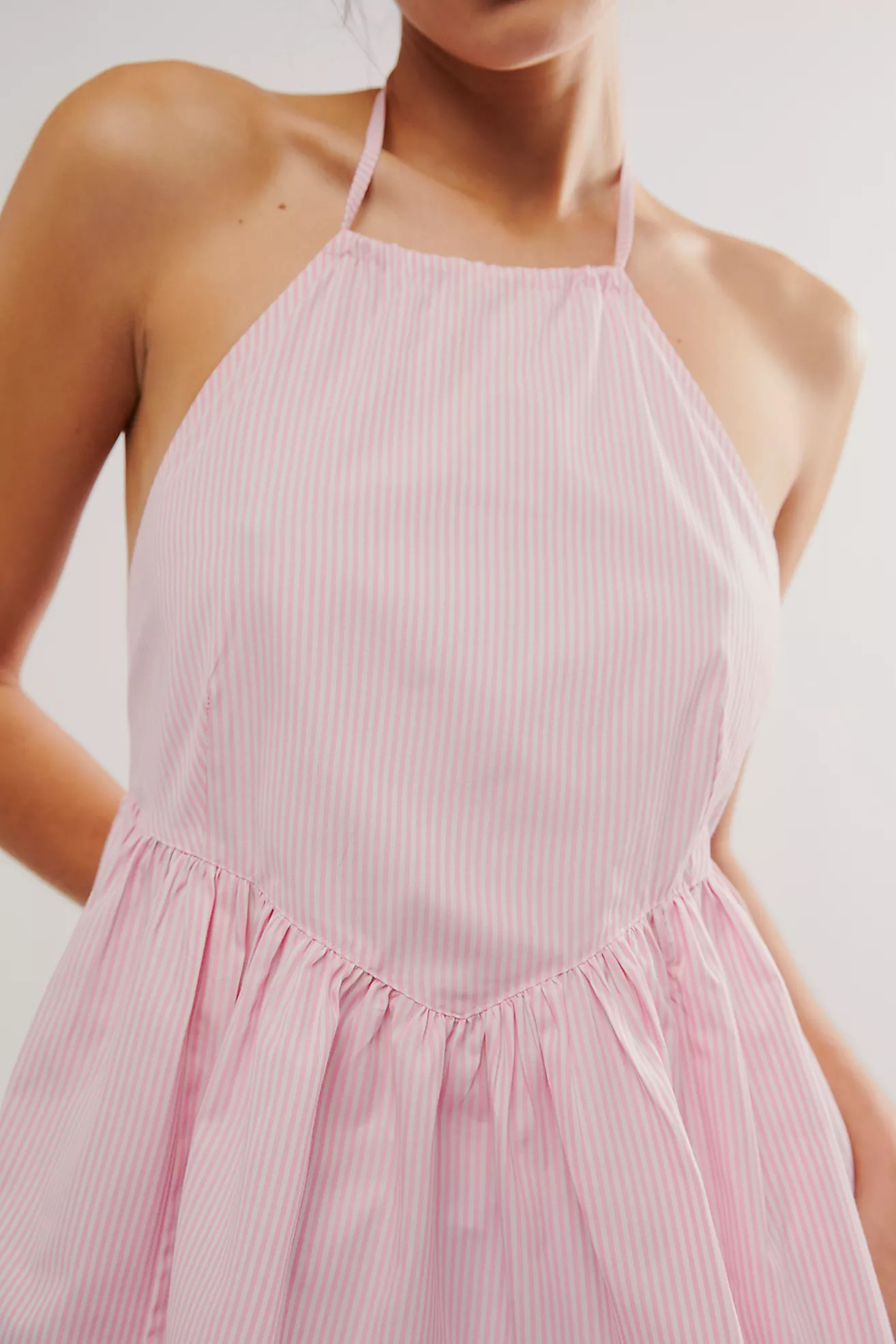Nigel Preston Stripe Peplum Halter Top | Free People (Global - UK&FR Excluded)