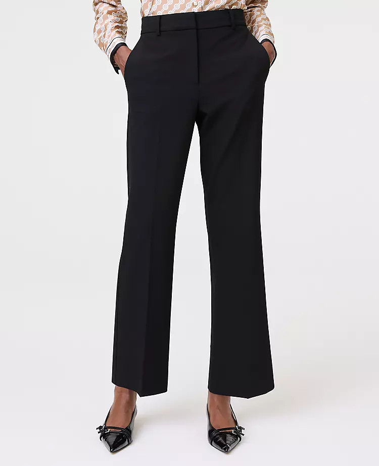 The Flare Ankle Pant in Seasonless Stretch | Ann Taylor