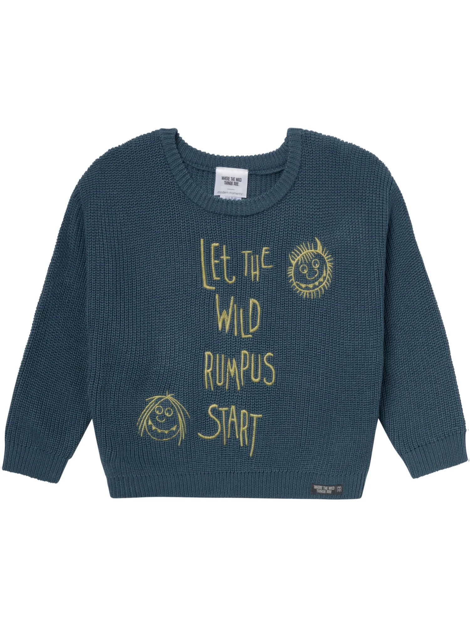 Modern Moments x Where the Wild Things Are Toddler Neutral Sweater, Sizes 12M-5T | Walmart (US)