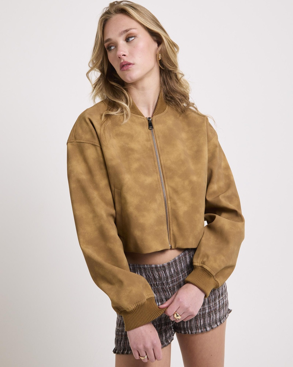 Subtitled - Kylie Suedette Jacket - Coats & Jackets (VINTAGE BROWN) Kylie Suedette Jacket | THE ICONIC (AU & NZ)
