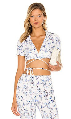 Lovers and Friends Paulie Wrap Top in Benet Floral from Revolve.com | Revolve Clothing (Global)