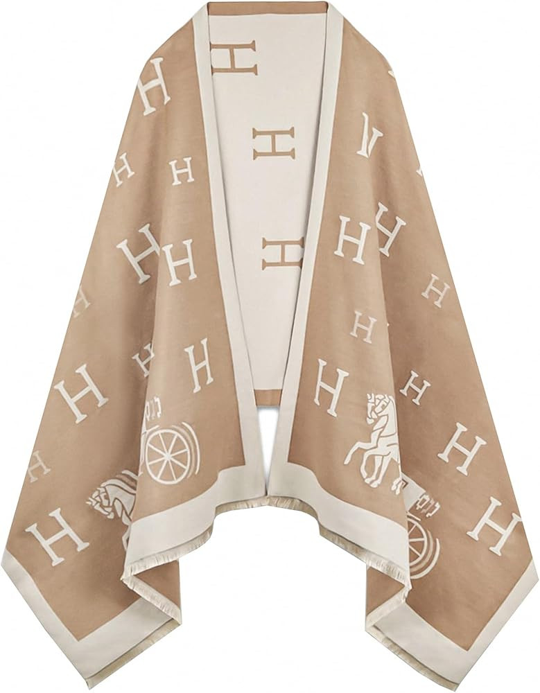 Women's Reversible Pashmina Shawl Wrap for Women Big Scarf Holiday Gifts | Amazon (US)