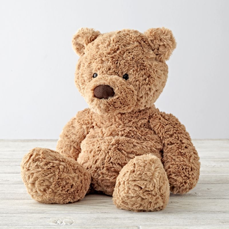 Jellycat Medium Brown Bear Kids Plush Stuffed Animal | Crate & Kids | Crate & Barrel