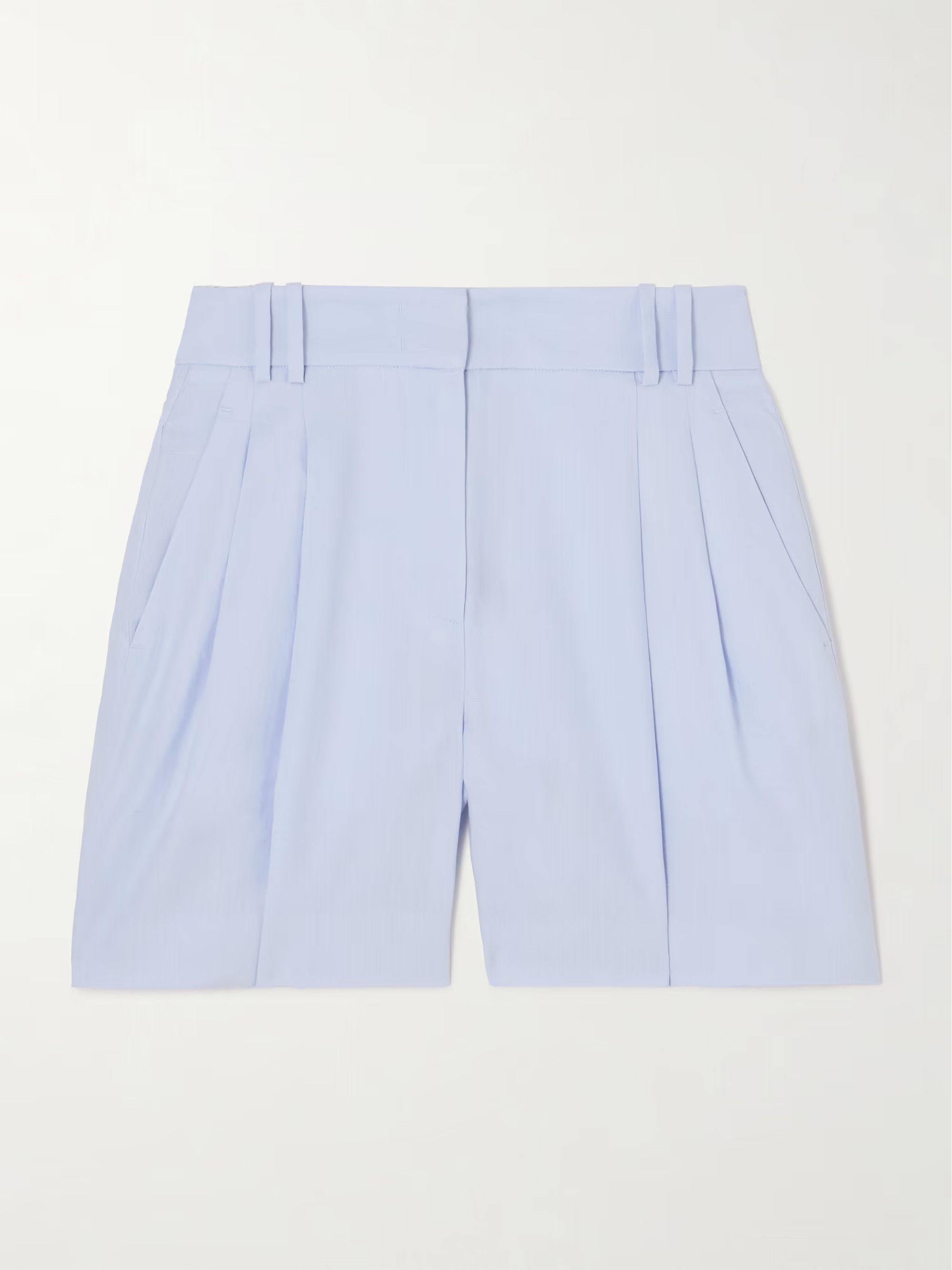 Pleated linen shorts | NET-A-PORTER (US)