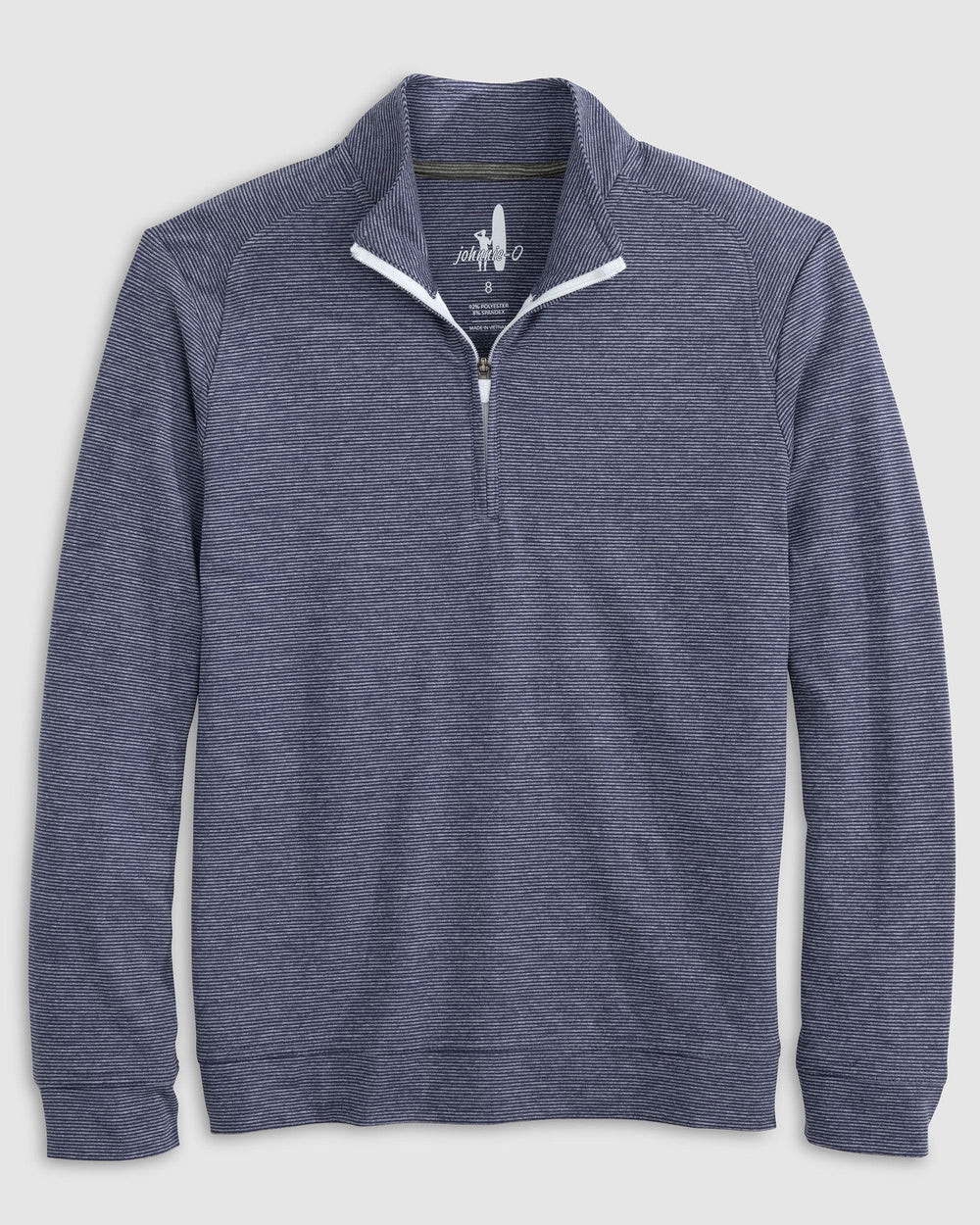 Vaughn Jr. Striped Performance 1/4 Zip Pullover | johnnie O