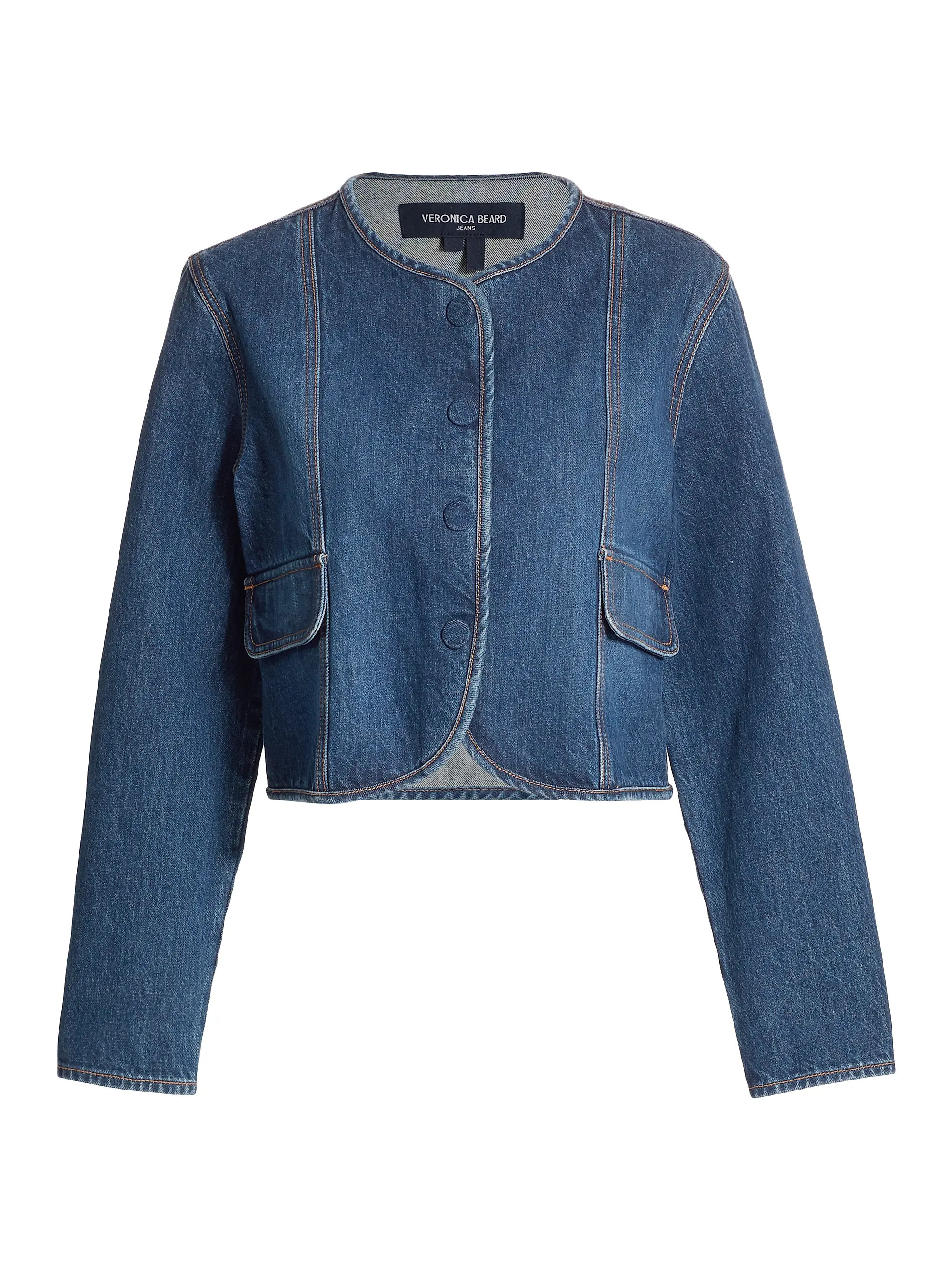 Cordell Denim Collarless Jacket | Saks Fifth Avenue