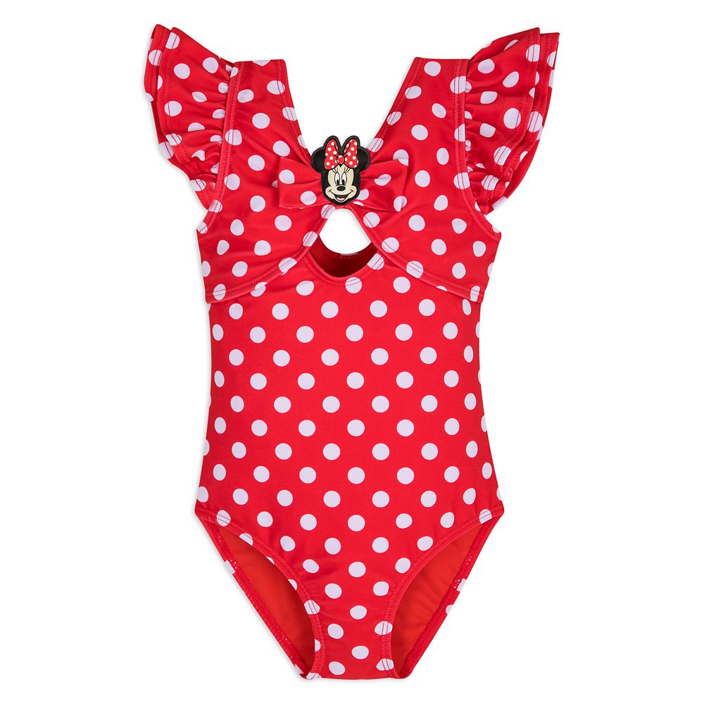 Minnie Mouse Red Polka Dot Swimsuit for Girls | Disney Store