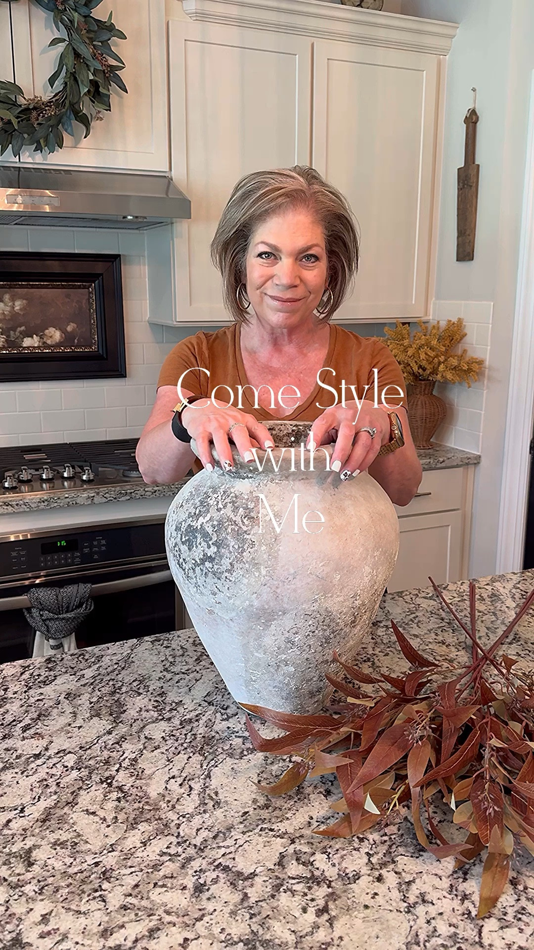 This fall arrangement makes quite the statement!!

The stems are very budget friendly. I used 5 brown seeded eucalyptus stems and 7 orange seeded eucalyptus stems. I’m not able to link my vintage pot but I have found some similar options.



#LTKHome #LTKSaleAlert #LTKSeasonal