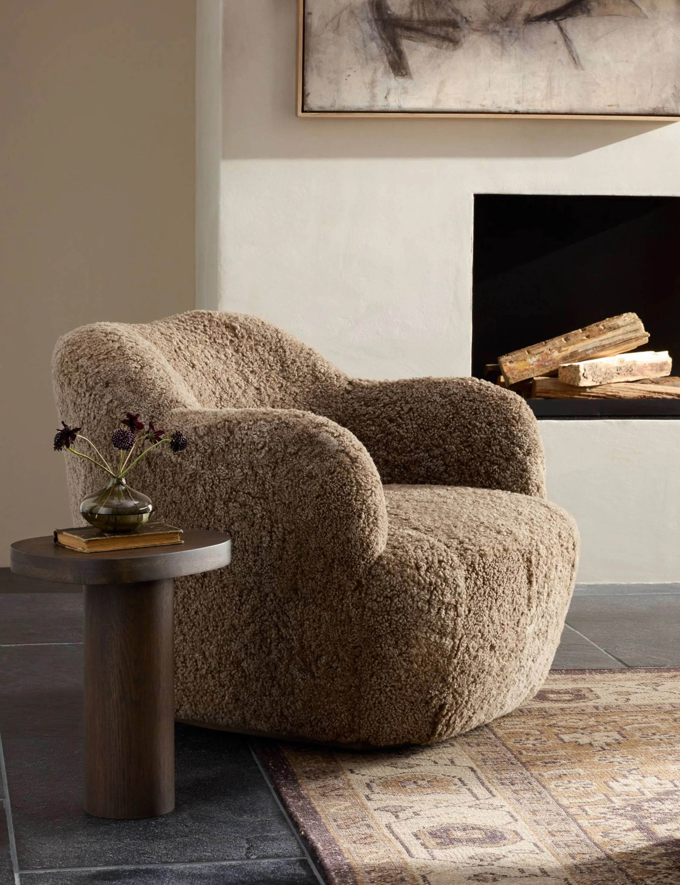 Selkie Swivel Chair | Lulu and Georgia 