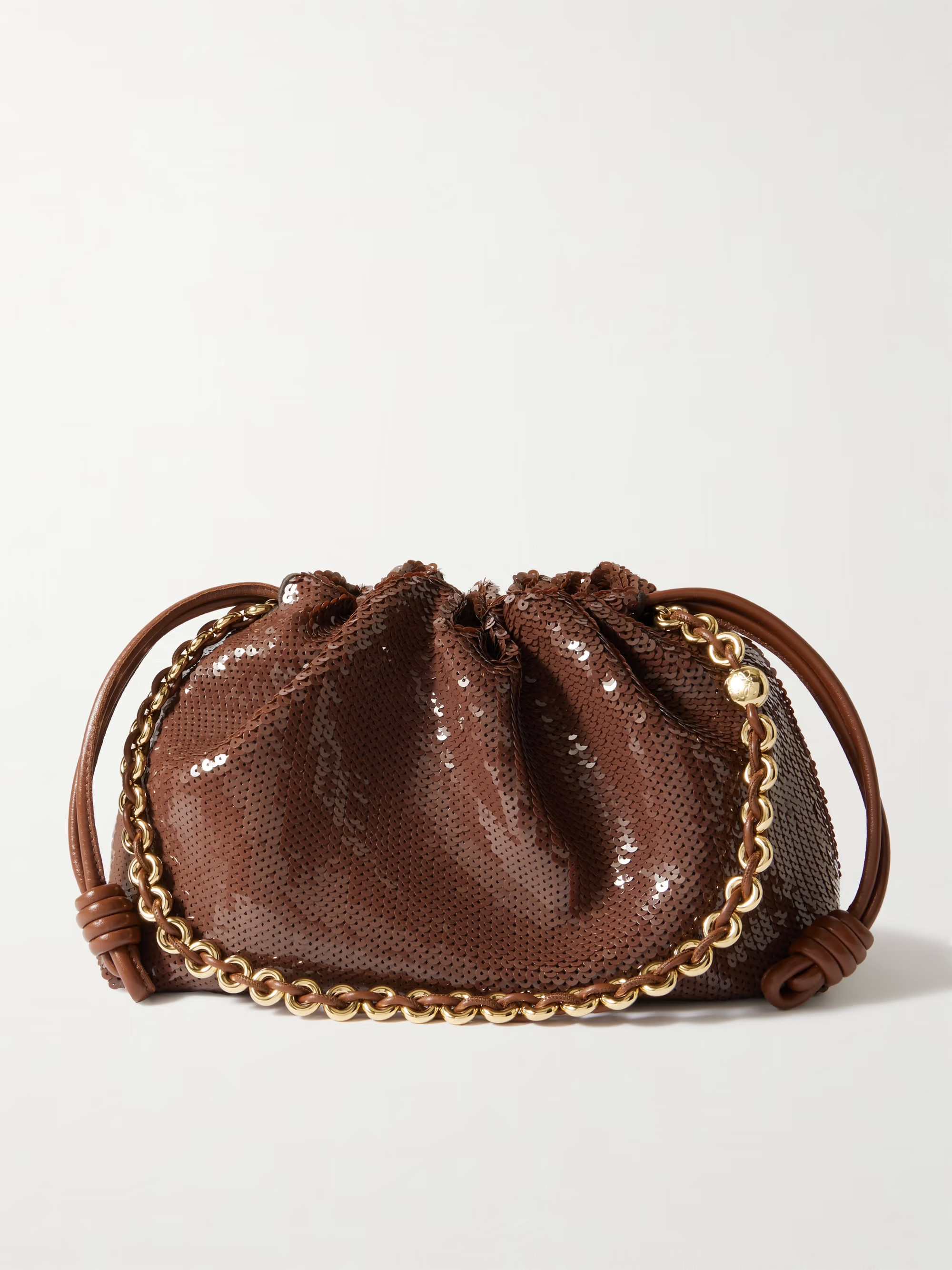 Flamenco sequined leather clutch | NET-A-PORTER (US)