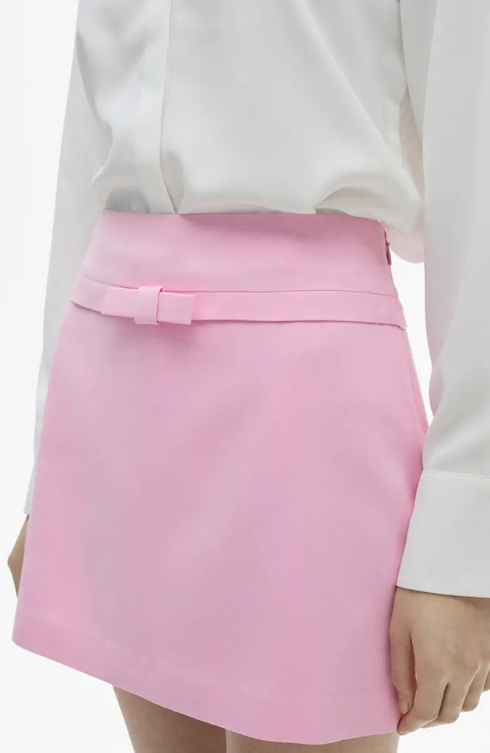MANGO Decorative Bow Miniskirt | Nordstrom | Nordstrom