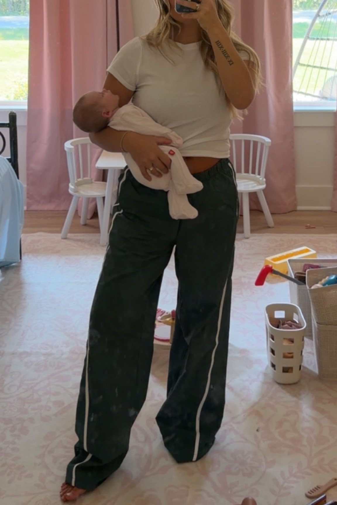 Walmart track pants I bought in every color 😍😍 wearing Xs in top & bottoms!!