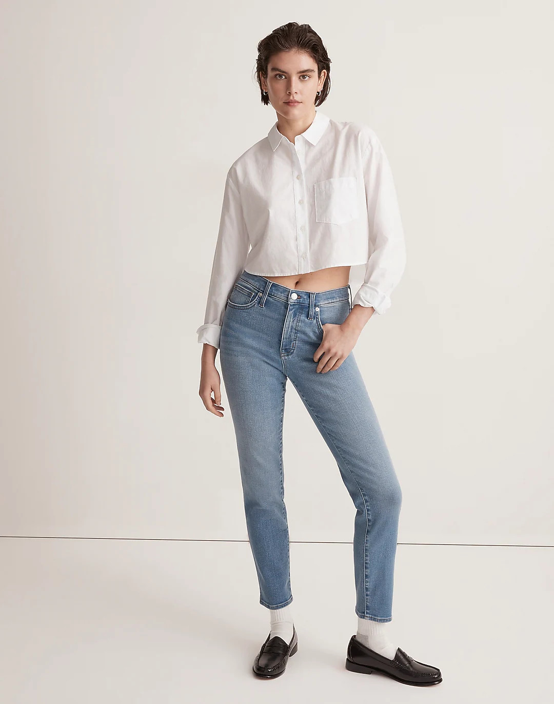 Mid-Rise Stovepipe Jeans | Madewell
