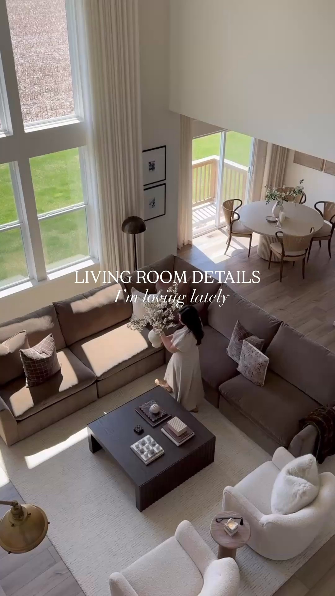 ever since adding the brown couch, this space feels completely different🤎  it brought in that grounding depth I felt was missing while still keeping everything soft and neutral. paired with the ivory tones, layered textures, and soft lighting… it finally feels like the kind of living room you instantly want to sink into at the end of the day✨

#LTKstorytime #LTKdayinmylife #LTKfitnessgoals