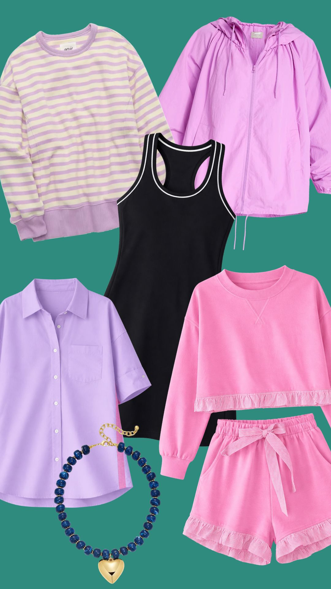 Your weekly favorites are in! The Aerie striped sweatshirt and this Walmart rain jacket are so fun for spring. This Amazon button-up with stripe detailing is an easy dress-up or down piece for work or weekends. You were also loving this ruffle detail set (also from Amazon)—such a fun one to style. And this Walmart tennis dress? It looks designer with those piping details. 

 #LTKmomlife #LTKSeasonal #LTKOver40