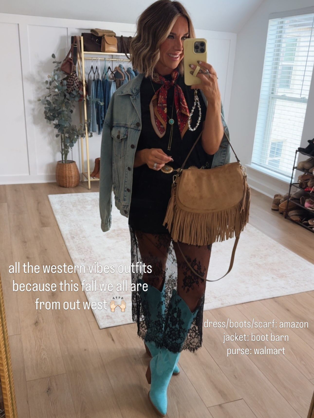 More of my fall favorites - easy jeans, striped shirts, the best aztecc print fleece pullover, affordable wedge boots from Walmart, and a go-to western outfit for a country concert, date night, or just going out with the girls.  

 #LTKootd #LTKmomlife #LTKSeasonal