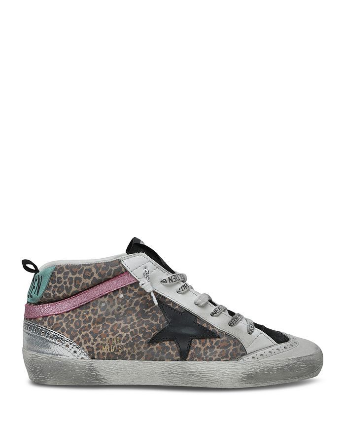 Women's Mid-Star Leopard Print Suede High Top Sneakers | Bloomingdale's (US)