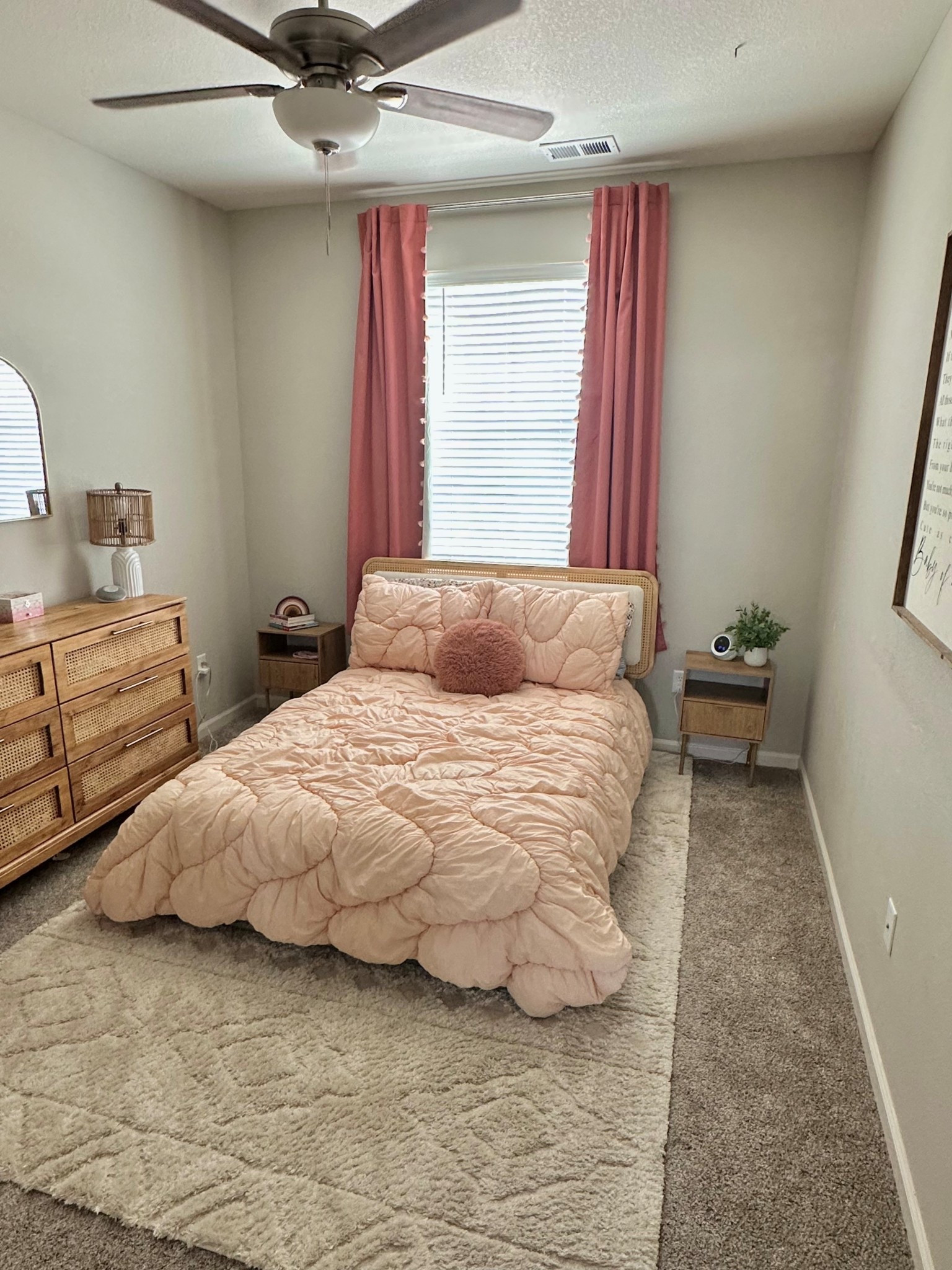 4 yr old big girl room with new nightstands.
Dresser is and IKEA diy, rug is sold out 

#LTKHome #LTKKids