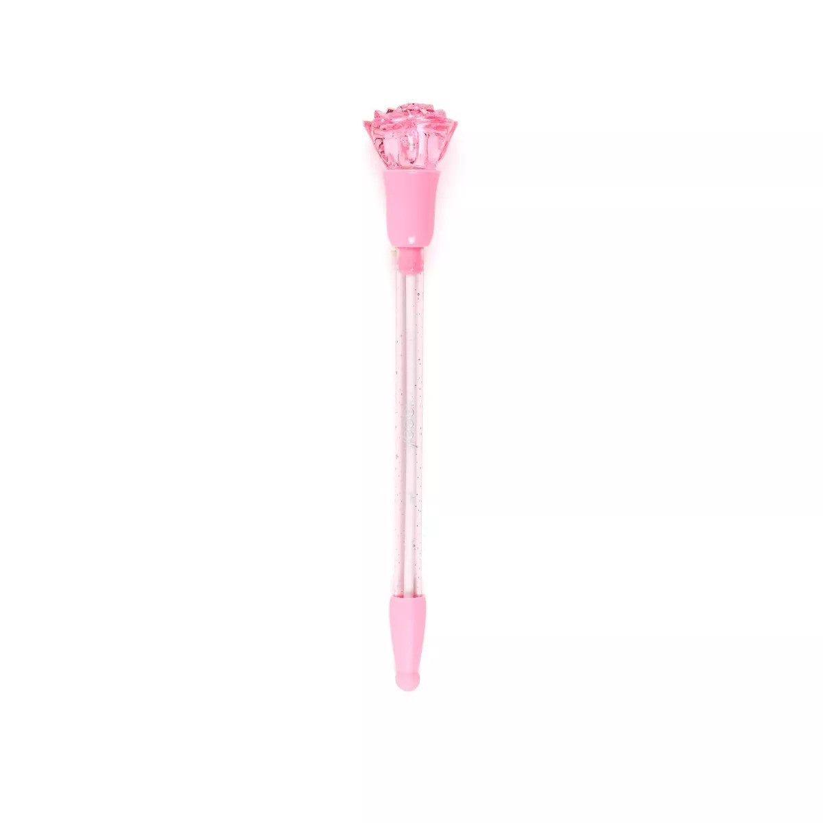 Yoobi Novelty Ballpoint Pen Light Up Pink Rose | Target