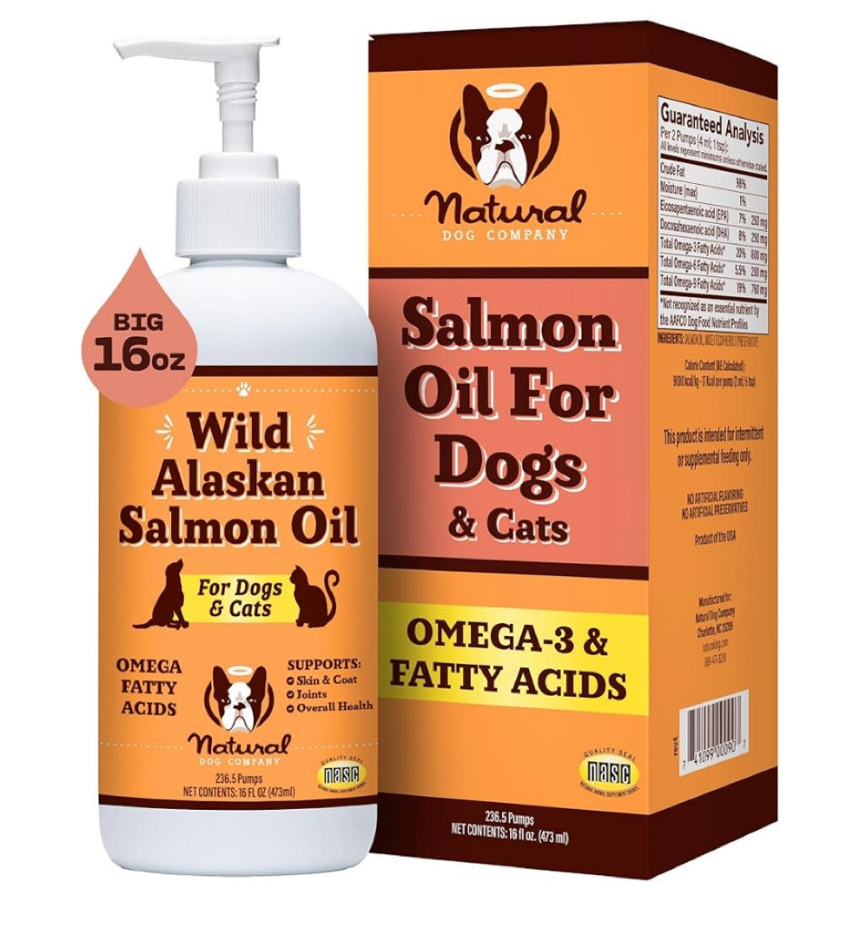 Great salmon oil for a shiny coat and healthy skin! 