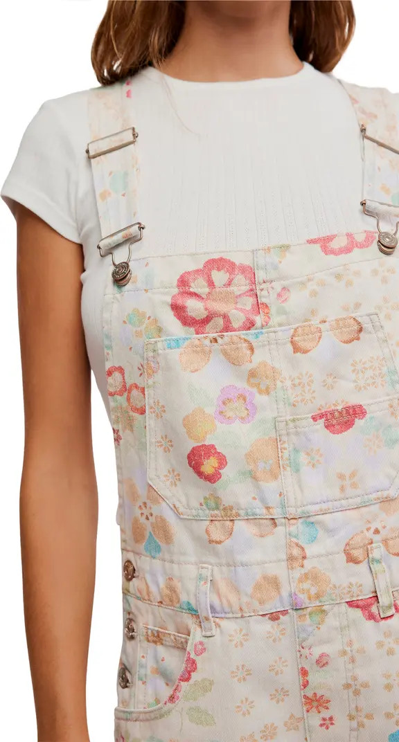 Ziggy Floral Short Overalls | Nordstrom