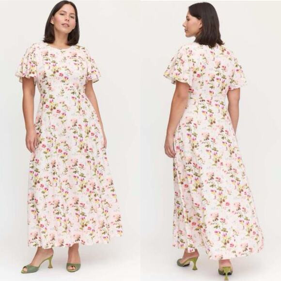 Hill house Dominique dress pink bluebonnet Size XXL Romantic cottage core chic | Poshmark