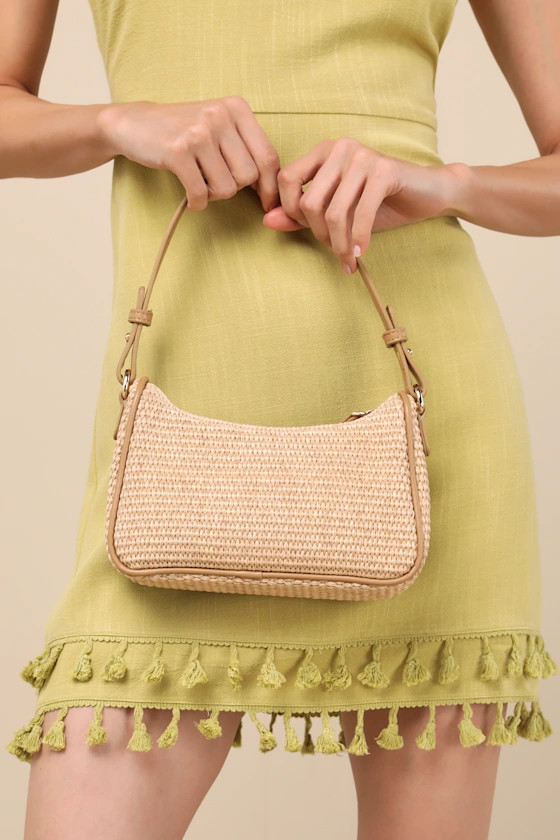 Tailani Beige Raffia Shoulder Bag | Lulus