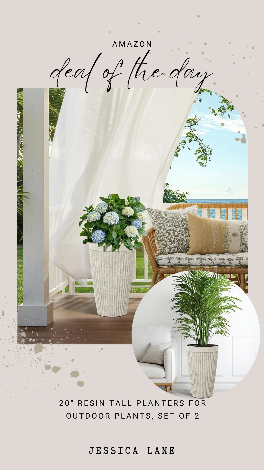 These tall resin planters are perfect for adding curb appeal to your porch or patio. Grab the set of two while they are featured today.#outdoorliving #patio decor #gardenideas #amazonfinds

#LTKSeasonal #LTKSaleAlert #LTKHome