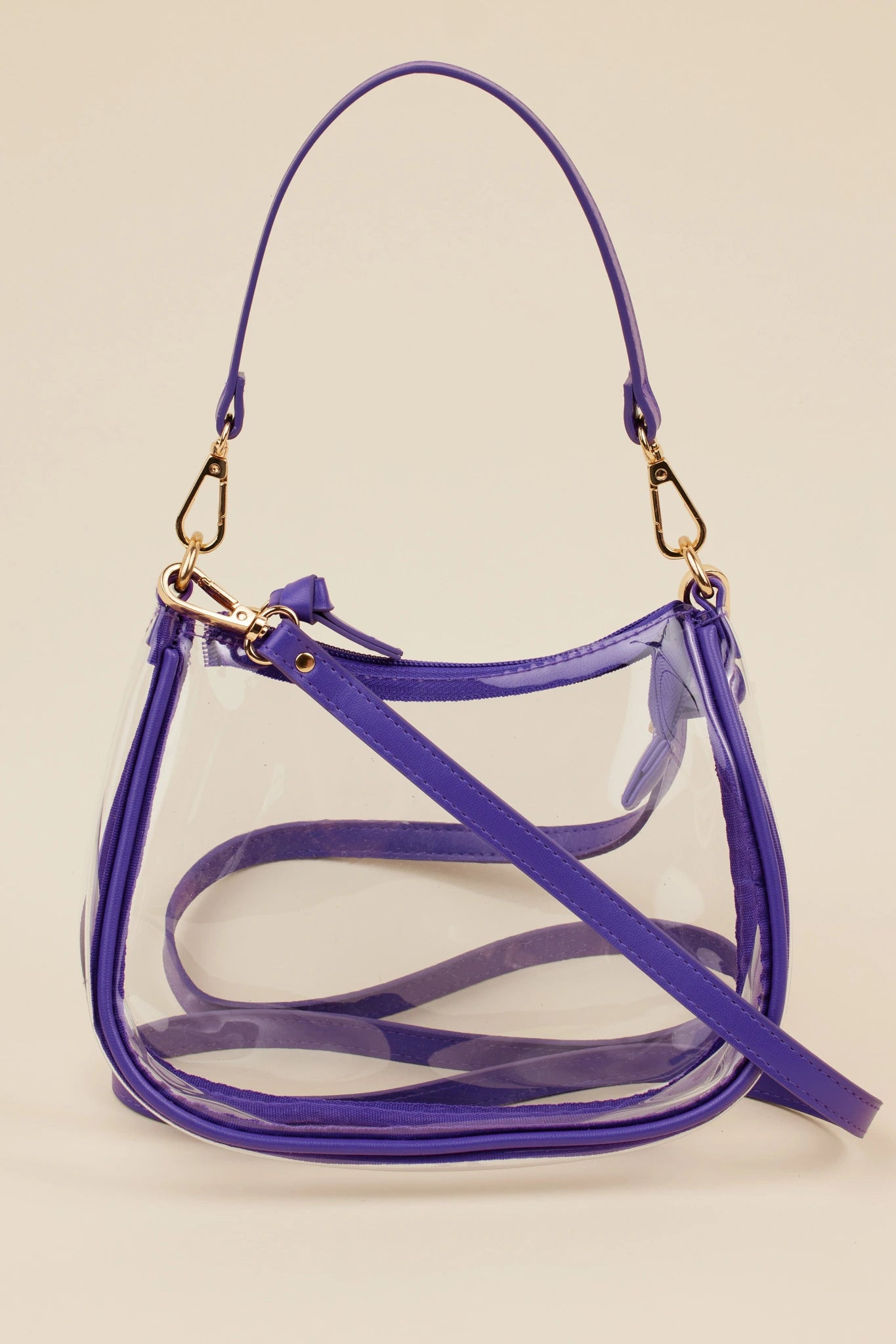 Clear Game Day Bag- Purple | Avara