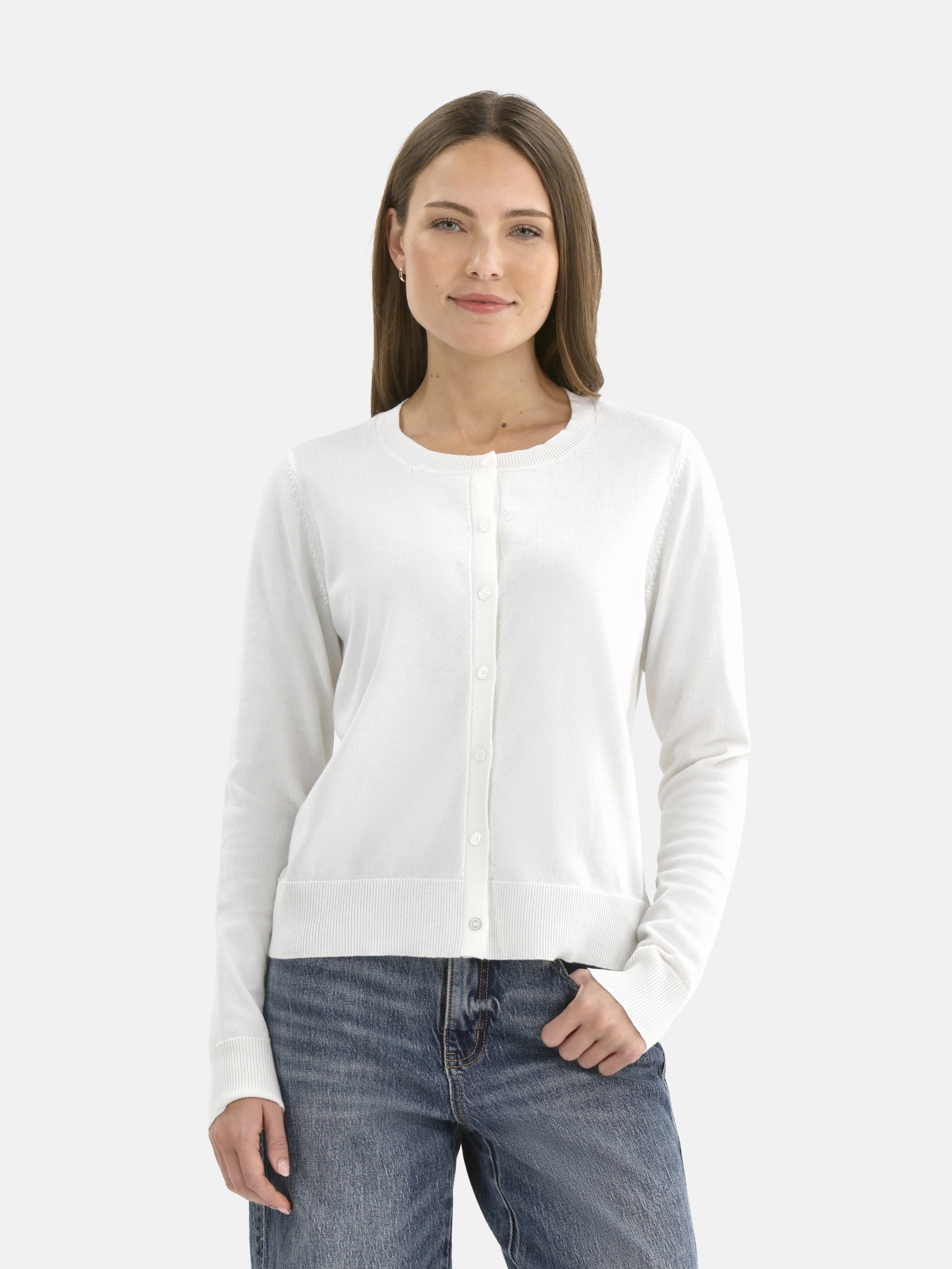 Time and Tru Women’s Fine Gauge Button Front Cardigan, Size XS-3XL | Walmart (US)