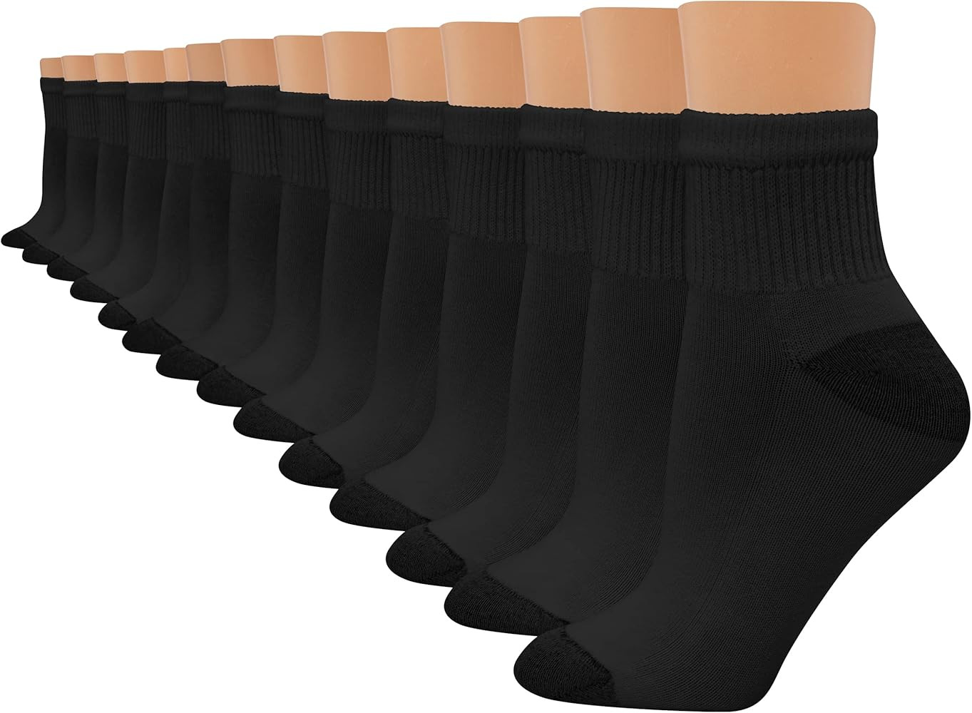 Hanes womens Value, Ankle Soft Moisture-wicking Socks, Available in 10 and 14-packs | Amazon (US)