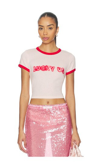 Kenzo Gots Kenzo Words Cropped T-shirt in Pink,Red. - size S | Revolve Clothing (Global)