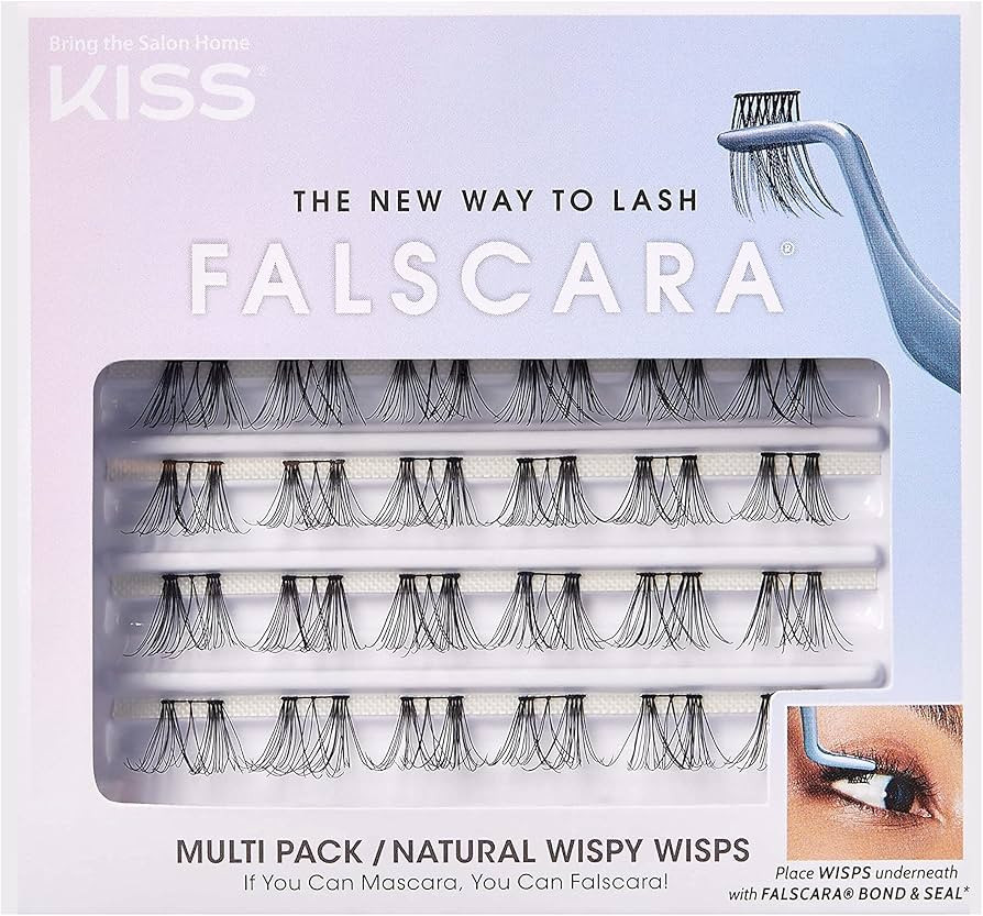 KISS Falscara Multipack False Eyelashes, Lash Clusters, 'Natural Wispy Wisps', 10mm-12mm-14mm, In... | Amazon (US)