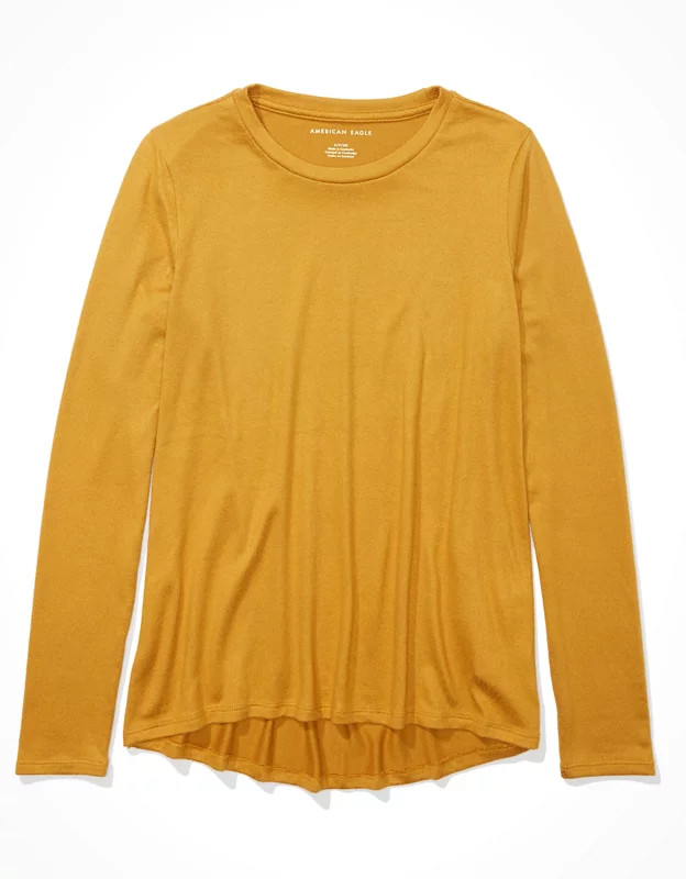 AE Daydreamer Long Sleeve Crew Neck T-Shirt | American Eagle Outfitters (US & CA)