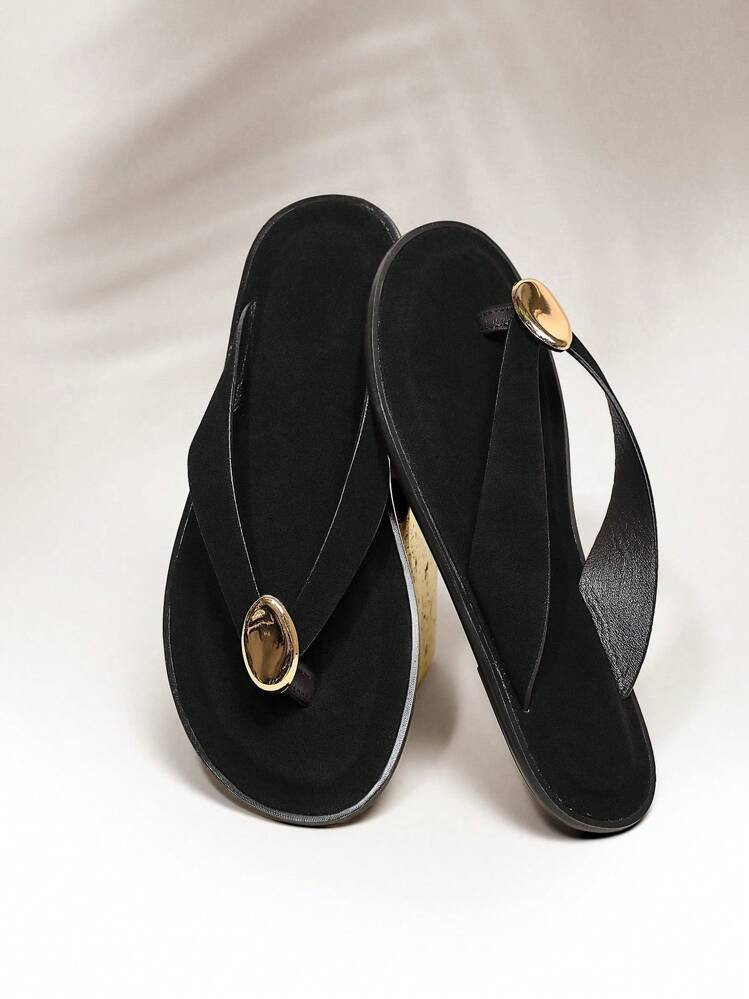 SHUZIA Women Comfy Everyday Summer Cute Vacation Casual Flat Thong Sandals For Christmas Valentine's Day | SHEIN