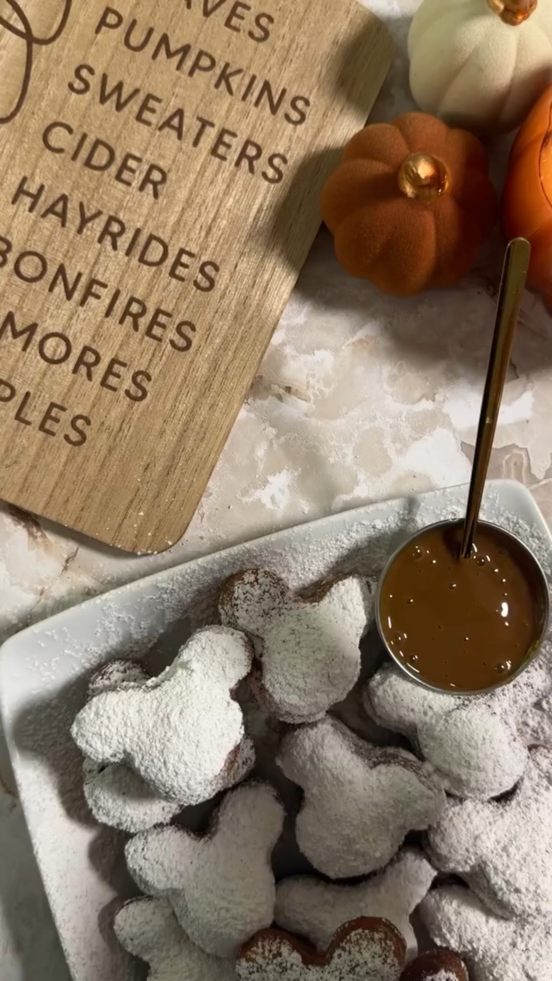 These Mickey shaped pumpkin beignets are the perfect way to bring Disney magic to your kitchen this fall season. This was my first attempt at making beignets and it was a success! I used @eatatmaudes recipe. 
 
@disneyparks #falldesserts #fallrecipe #disneyfood #disneyfoodie #disneyrecipe #mickeybeignets #fall

#LTKHome #LTKFamily #LTKSeasonal