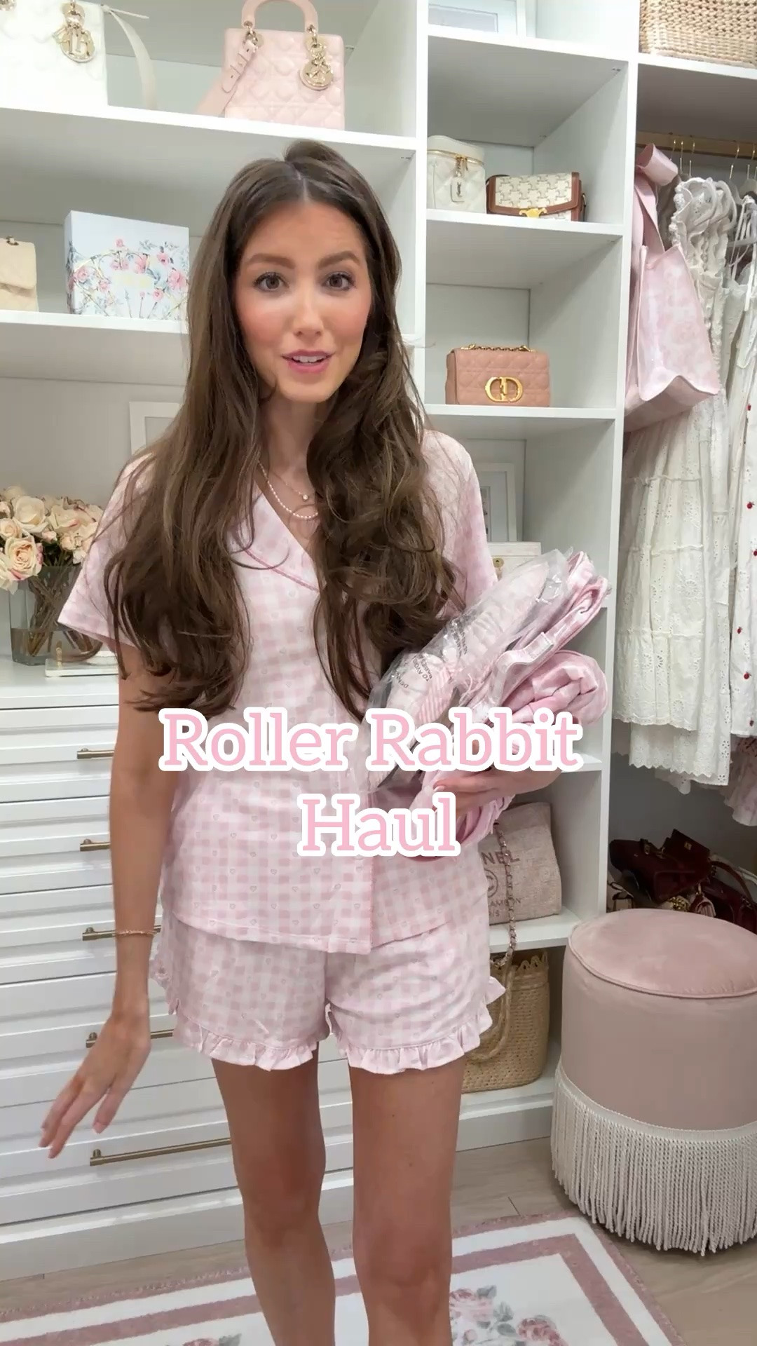 Roller Rabbit haul! Girly pink gingham pajamas in a super soft Pima cotton - they run true to size!

#LTKSeasonal #LTKSaleAlert #LTKootd