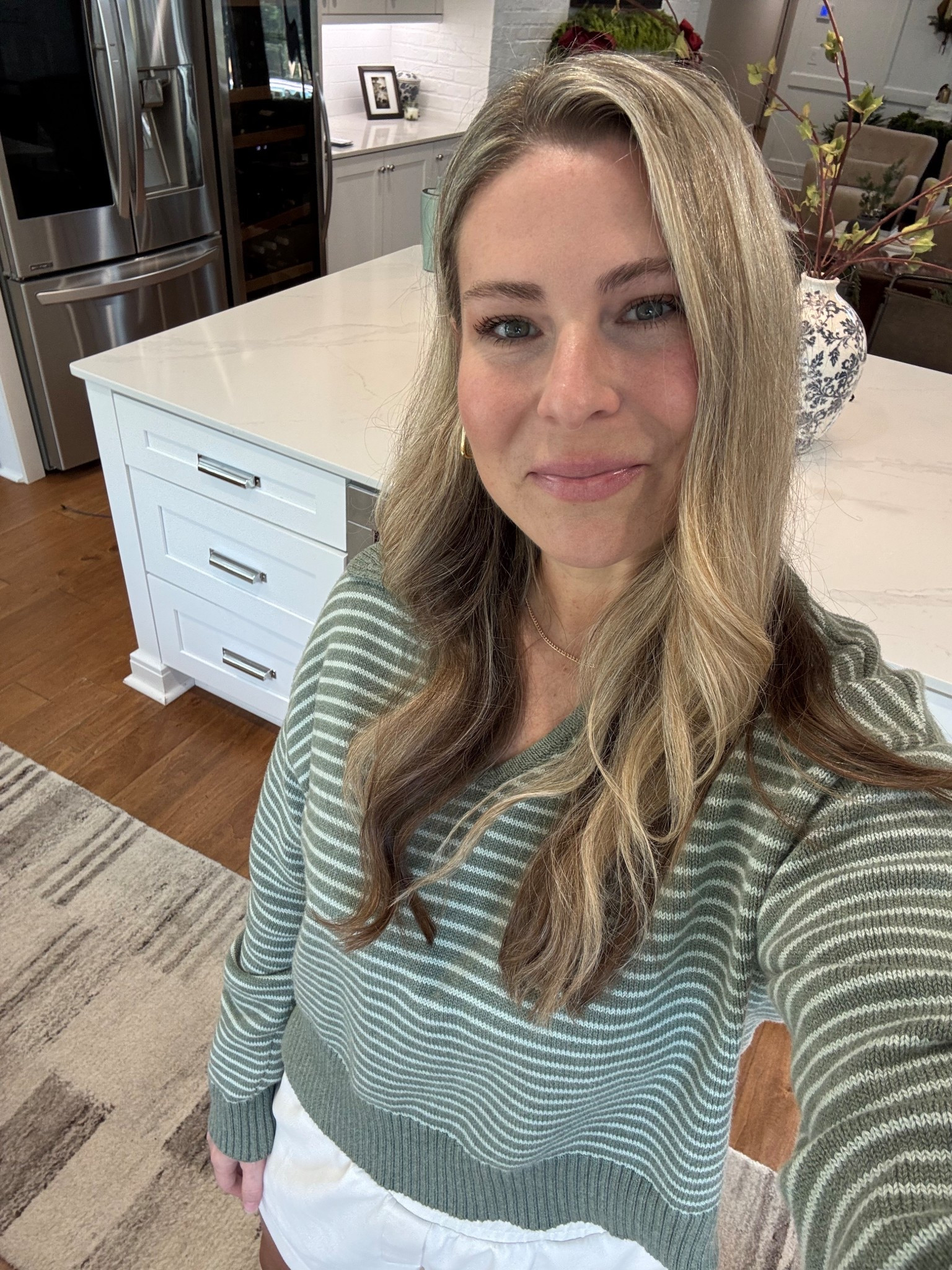 Today’s sweater is a fave! Love the color, stripes and collar. 

#LTKOver40 #LTKFindsUnder50 #LTKootd