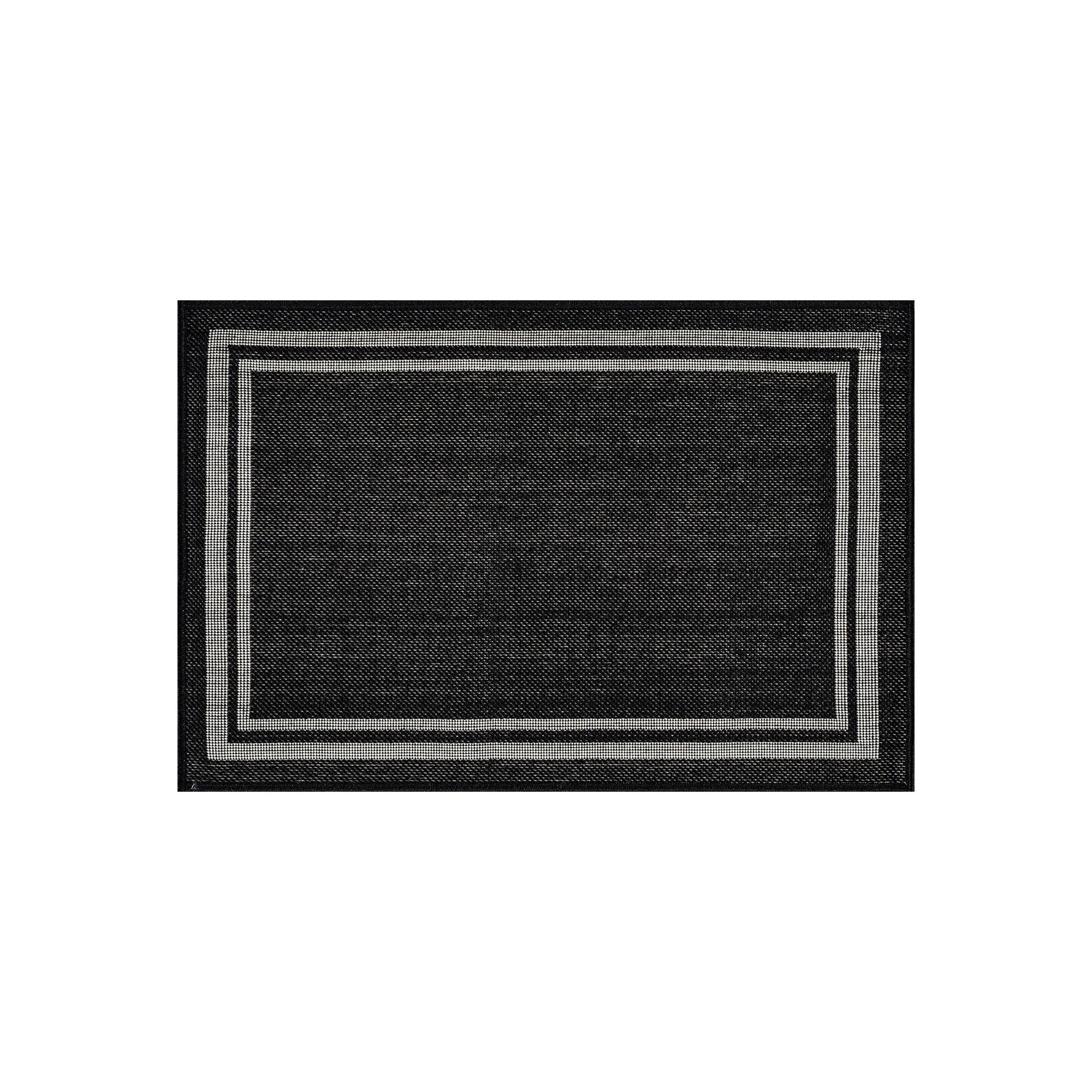 Border Natural/Jute Easy-Care Indoor/Outdoor Flat Woven Area Rug | Wayfair North America