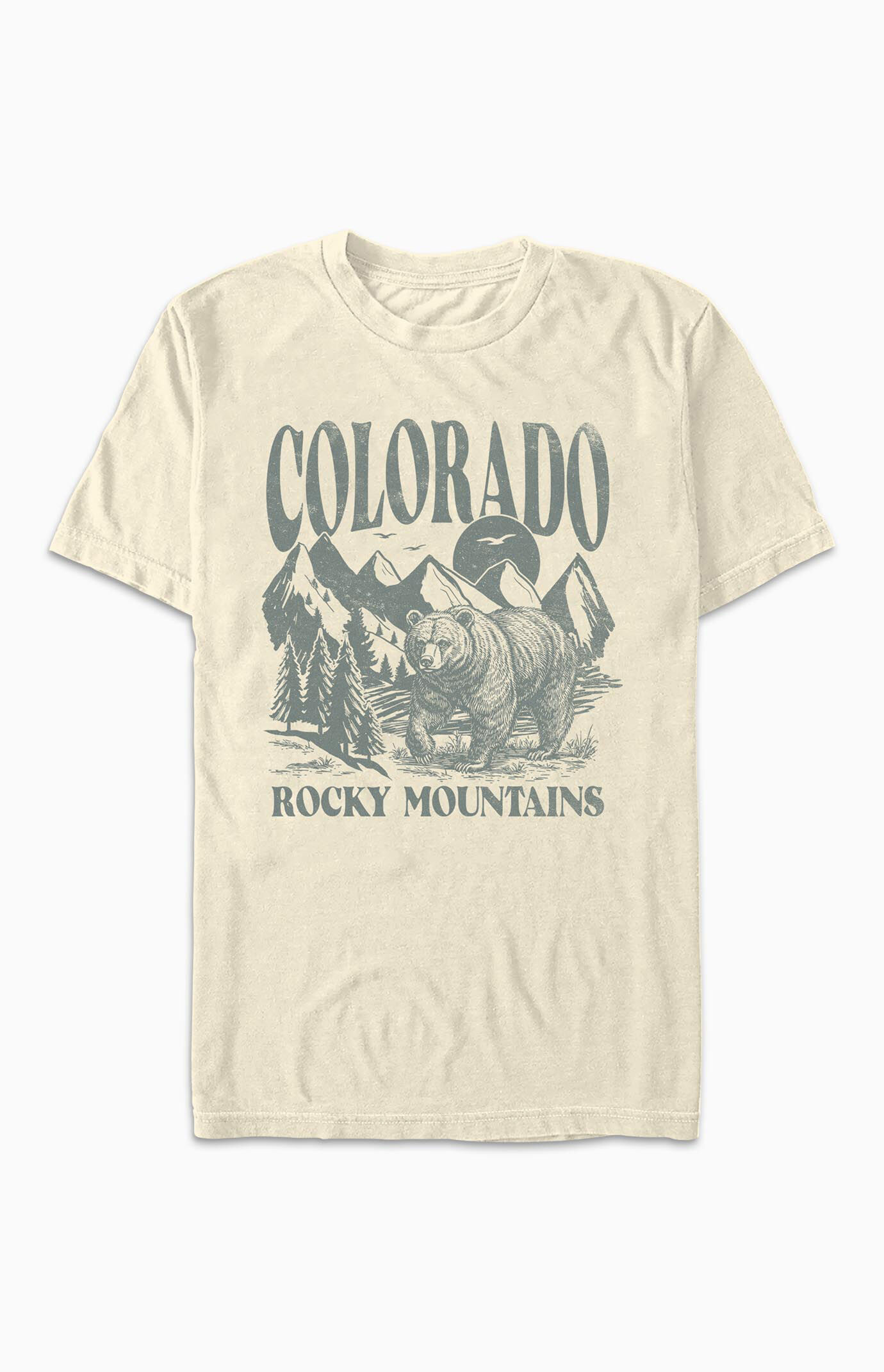 Men's Rocky Mountains Bear T-Shirt in Off White - Size XXXL | PacSun