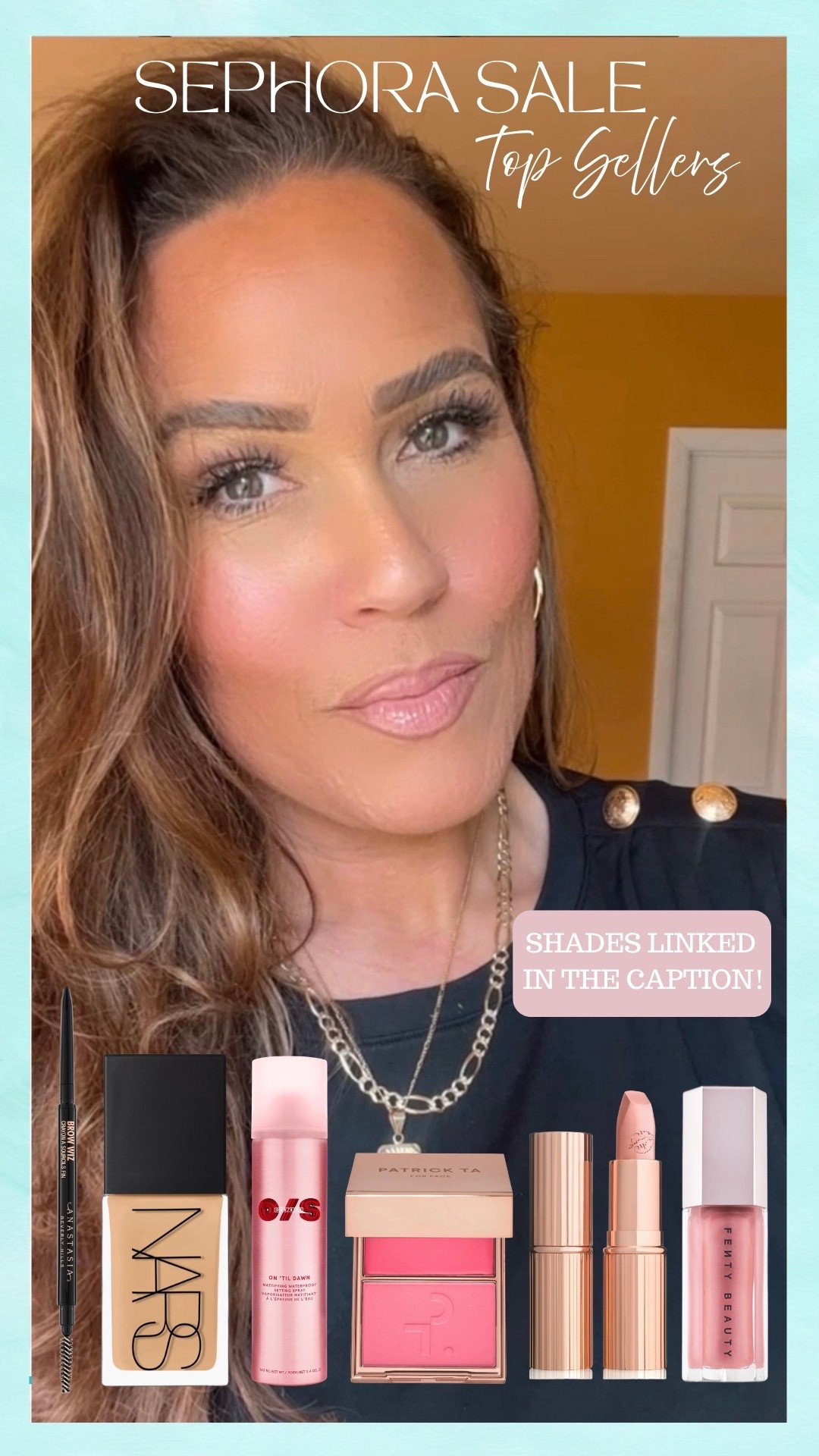 The @Sephora Savings Event is here!! My Sephora sale top favorites! 🩷🛒 Use code SPRINGSALE at checkout. Save up to 20% off, depending on your tier. The Sephora Collection is 30% off for everyone! #LaidbackLuxeLife

Shades:

✨NARS foundation ‘Barcelona’
✨ABH lip liner ‘Deep Taupe’
✨CT lipstick ‘KIM KW’
✨Fenty gloss bomb ‘$weetmouth’
✨Lawless plumping gloss ‘Daisy Pink’
✨Patrick Ta duo blush ‘She’s That Girl’
✨ABH brow wiz ‘Soft Brown'
✨Gucci bronzer ‘04’
✨Hourglass bronzer palette ‘Volume III'

Hey Beautiful! Feel free to comment on this post if you have any questions! 🫶🏽

Follow me for more fashion finds, beauty faves, lifestyle, home decor, sales and more! So glad you’re here!! XO, Karma

#LTKSaleAlert #LTKBeauty #LTKOver40