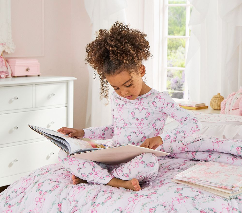 LoveShackFancy Hearts Kid Tight Fit Pajama | Pottery Barn Kids