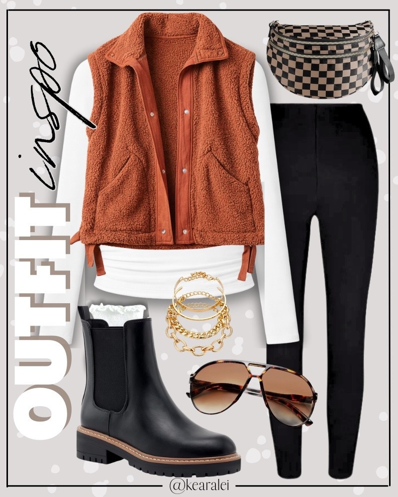Spring outfits 2026 winter outfits Amazon comfy outfit Amazon fashion rust brown fleece vest tan Sherpa vest free people inspired look for less black leggings white long sleeve tunic top black leather Chelsea boots lug sole with ruffle edge crew socks aviator sunglasses || #amazon #athletic #exercise #workout #leggings #lululemon #nike #freepeople #sneakers #neutrals
.
.
.

Fitness Wear, Activewear, exercise outfit, workout leggings, sports bra, Lulu lemon, free people motion active athleisure
.

Amazon fashion, teacher outfits, business casual, casual outfits, neutrals, street style, Midi skirt, Maxi Dress, Swimsuit, Bikini, Travel, skinny Jeans, Puffer Jackets, Concert Outfits, Cocktail Dresses, Sweater dress, Sweaters, cardigans Fleece Pullovers, hoodies, button-downs, Oversized Sweatshirts, Jeans, High Waisted Leggings, dresses, joggers, fall Fashion, winter fashion, leather jacket, Sherpa jackets, Deals, shacket, Plaid Shirt Jackets, apple watch bands, lounge set, Date Night Outfits, Vacation outfits, Mom jeans, shorts, sunglasses, Disney outfits, Romper, jumpsuit, Airport outfits, biker shorts, Weekender bag, plus size fashion, Stanley cup tumbler
.
Target, Abercrombie and fitch, Amazon, Shein, Nordstrom, H&M, forever 21, forever21, Walmart, asos, Nordstrom rack, Nike, adidas, Vans, Quay, Tarte, Sephora, lululemon, free people, j crew jcrew factory, old navy


#LTKSeasonal #LTKootd #LTKSaleAlert