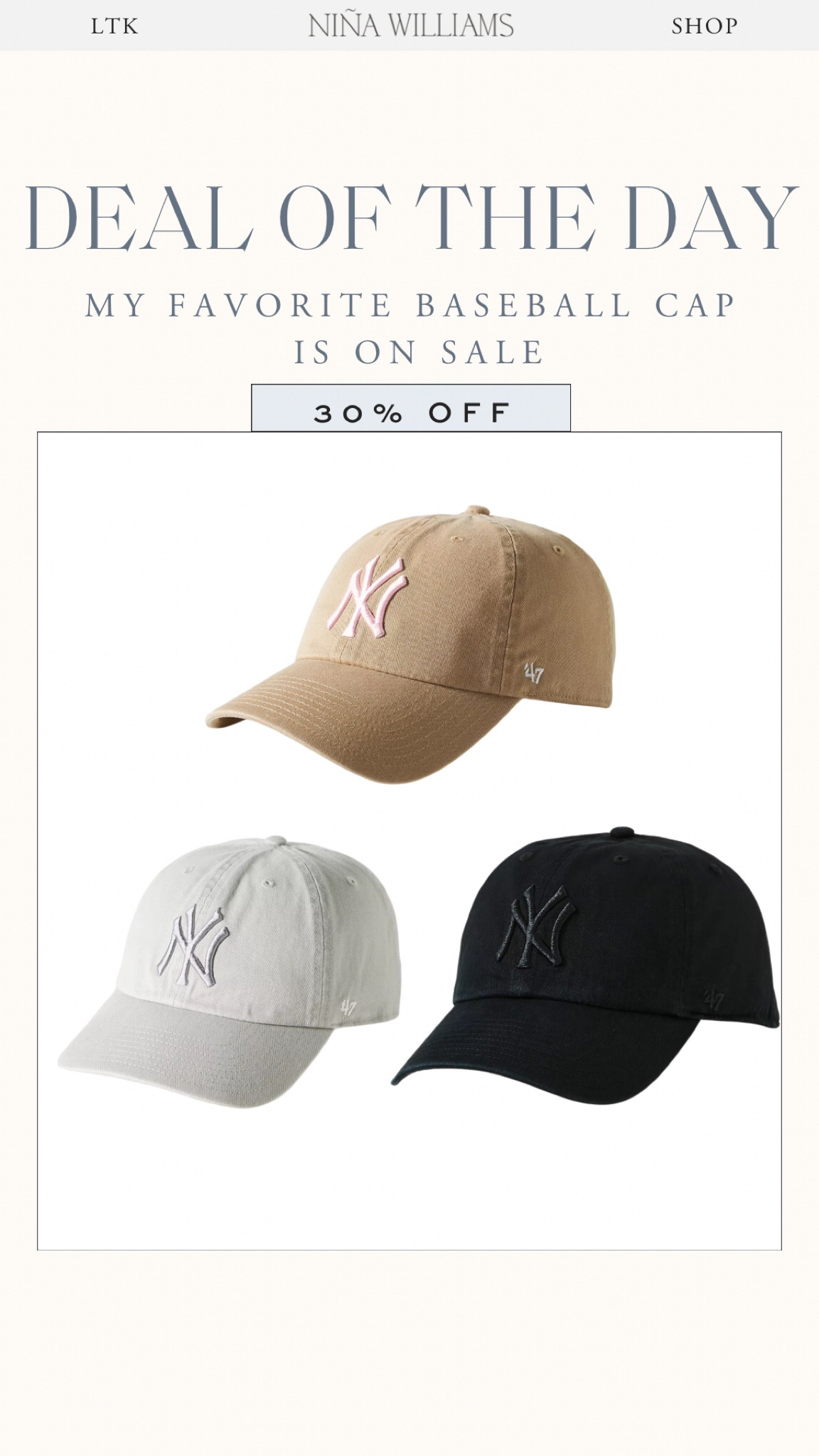 My favorite baseball cap is on sale! 30% Off! Under $30 - gift guide for her

#LTKGiftGuide #LTKActive #LTKTravel