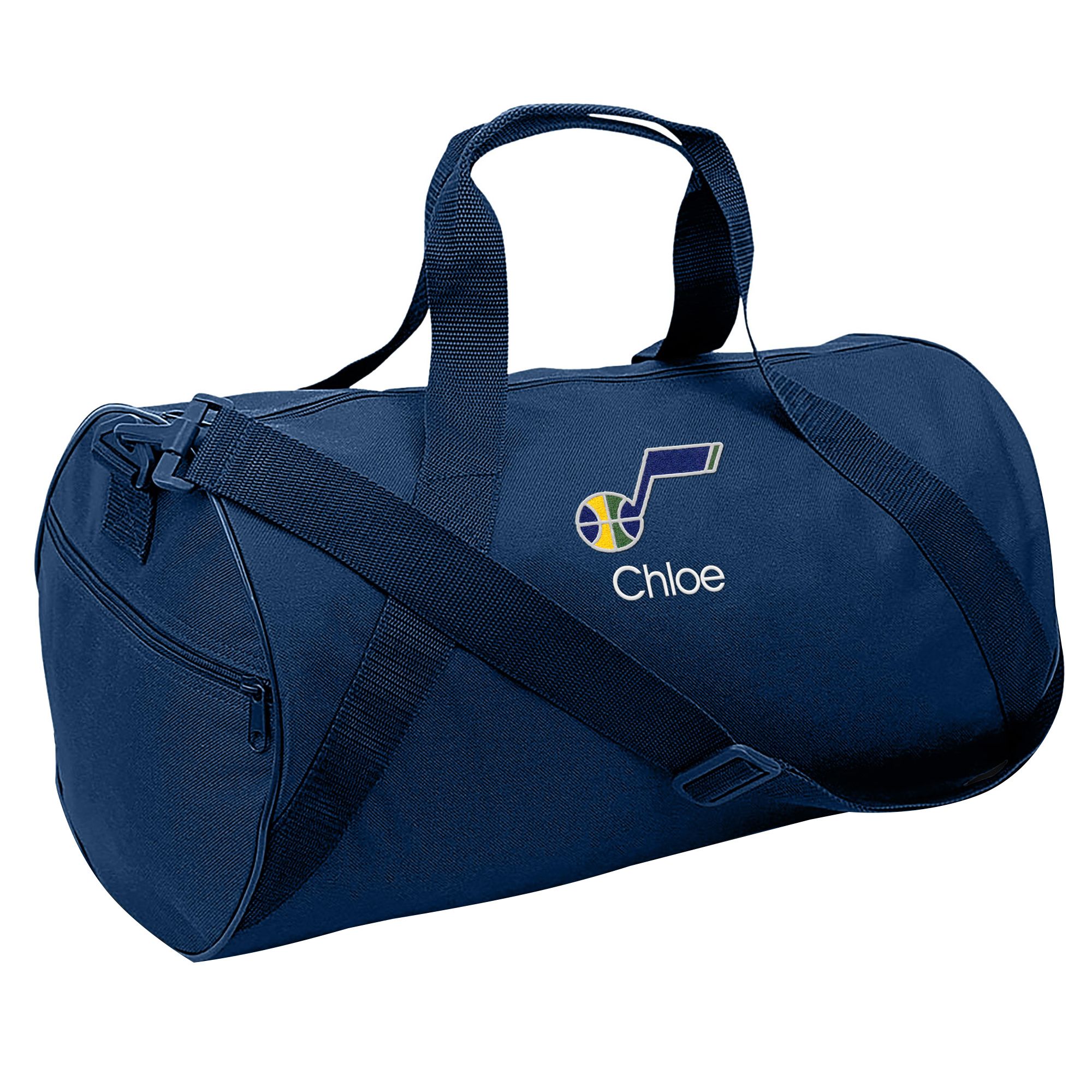 Youth Navy Utah Jazz Personalized Duffle Bag | Fanatics