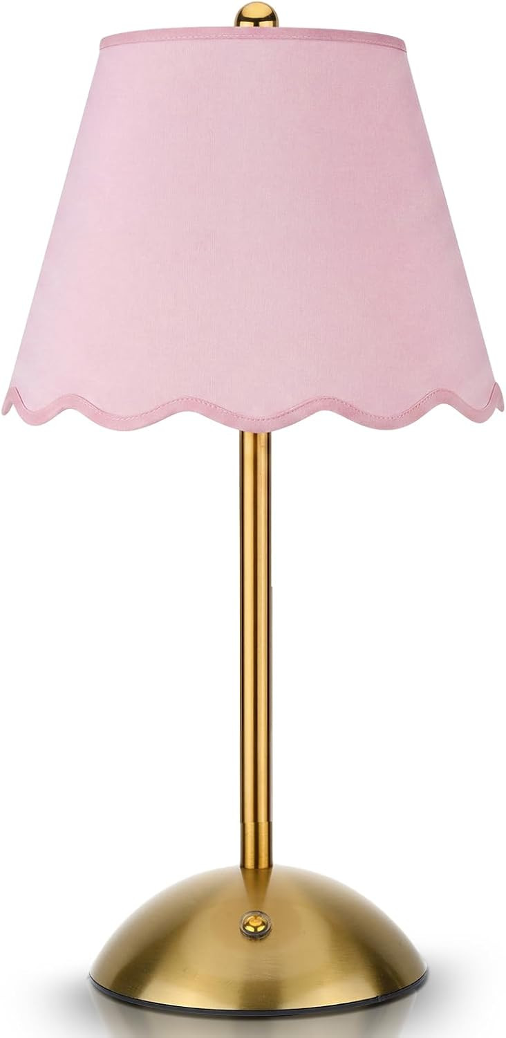 Pink Cordless Table Lamps, Rechargeable LED Desk Lamp Classic | Amazon (US)
