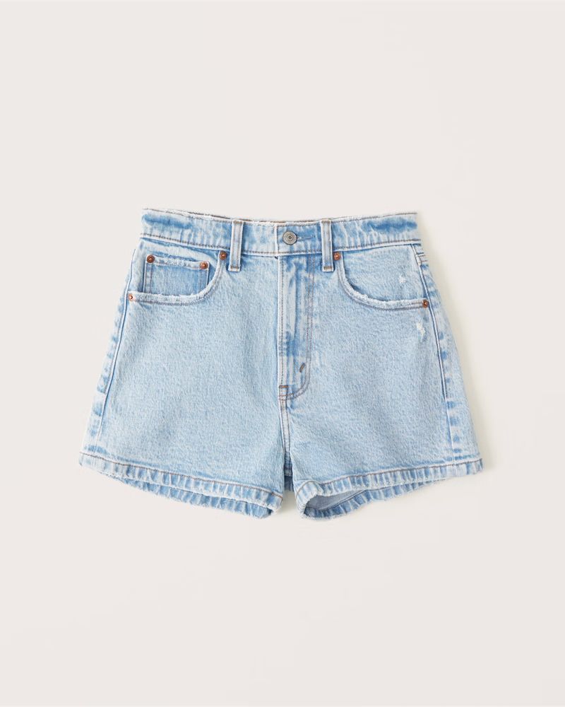 Women's High Rise Mom Shorts | Women's Bottoms | Abercrombie.com | Abercrombie & Fitch (US)