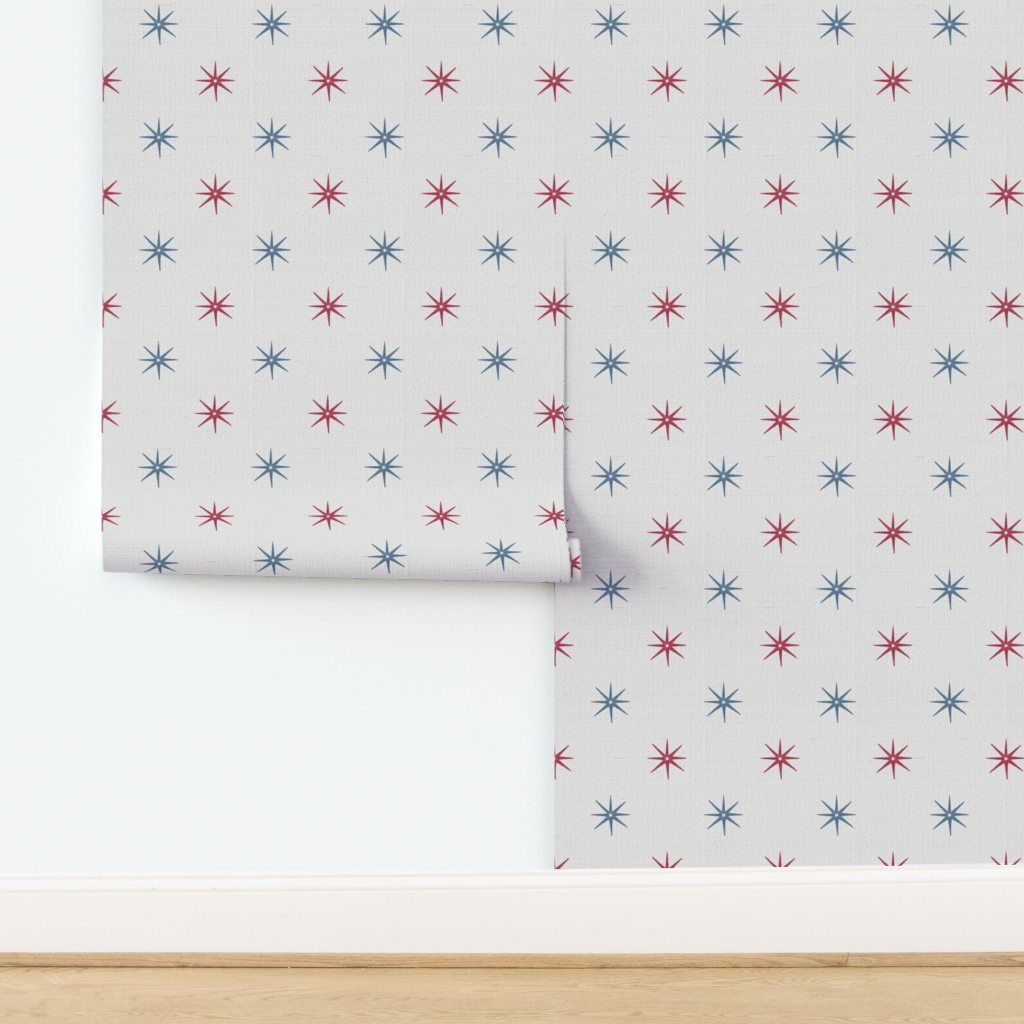 custom red AND blue STARS Wallpaper | Spoonflower | Spoonflower