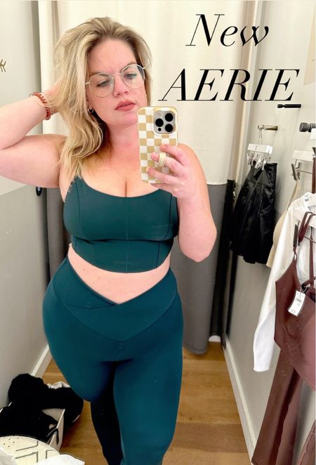 This weeks mall finds! NEW Aerie lululemon dupes and skims dupes!!
I’m 5’3, size 12/14, 44 inch hips, wearing size large on top and bottom. I would size up (they didn’t have an XL in store) in the top as it’s a corset top and is quite snug!

V front leggings. Fall workout outfits, fall outfits, new activewear, fall colors, v front leggings, Aritzia legging dupe, autumn outfits new arrivals 

#LTKmidsize #LTKGiftGuide #LTKSeasonal