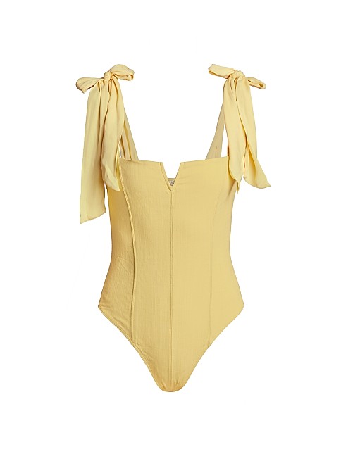 Lola Tie-Shoulder Bodysuit | Saks Fifth Avenue